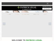 Tablet Screenshot of patricklegal.com.au